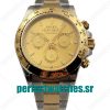 Perfect Replica Rolex Daytona Cosmograph 116503 3A 18K Yellow Gold Wrapped & Stainless Steel 904L Champagne Dial Swiss 7750 Run 6@SEC