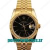 Perfect Replica Rolex Datejust 116238 36MM Yellow Gold Black Dial Swiss ETA 2836